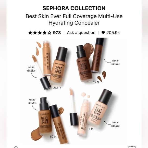 Sephora Cream Concealer Best Skin Ever - Picture 4 of 6